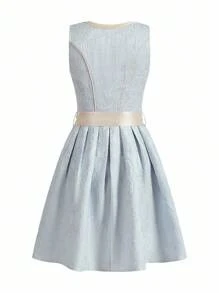 SHEIN Frenchy 女式复古刺绣网眼撞色无袖连衣裙 女式复古 V 领系带束腰连衣裙 女士撞色蕾丝短袖方领腰带全身印花甜美荷叶边下摆连衣裙 慕尼黑啤酒节紧身连衣裙 慕尼黑啤酒节连衣裙 慕尼黑啤酒节紧身连衣裙 慕尼黑啤酒节节日 女式优雅复古无袖迷你连衣裙 慕尼黑啤酒节紧身连衣裙 慕尼黑啤酒节紧身连衣裙上衣 - 藍色 - 查看 2