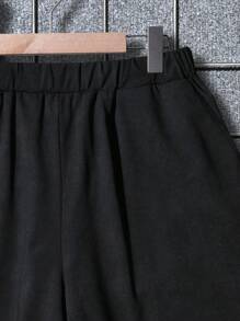 SHEIN Manfinity Dauomo 2pcs Men's Casual Sleeveless Top And Loose Shorts Set - Dark Grey - View 3