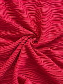 Soleia 女士镂空贝壳金属贴花纹理面料修身迷你连衣裙，适合节日、约会、下午茶、度假、音乐节、波西米亚风、钩针编织、亚麻 - 酒紅色 - 查看 6