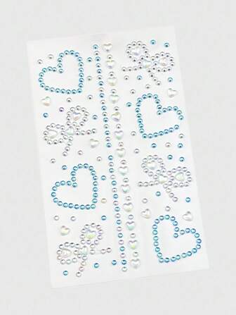 Kawaii 1pc Heart, Bow, Diamond Glitter & Facial Jewel Sticker