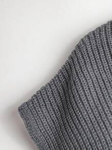 GlowEve 2件套女士不对称针织披肩和高开叉裙