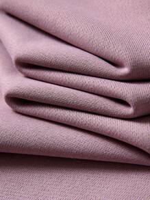 JNSQ Conjunto de ropa para niña de vuelta al colegio, conjunto informal de camiseta y pantalones cortos para exteriores, conjunto de camiseta holgada con estampado gráfico de letras divertidas de cuello redondo y capucha y pantalones cortos, otoño - Púrpura malva - Ver 8