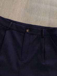 Airaco 女士纯色褶皱无袖上衣和褶皱短裤时尚两件套 - 杏色 - 查看 3