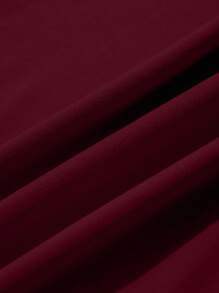 Manfinity Dauomo Men's Summer Casual Solid Color Slim Fit Tank Top - Burgundy - View 4