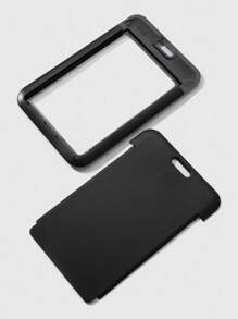 ROMWE Kawaii 1 pièce Élégant porte-cartes d'identification ajustable avec nœud papillon et cœur en perles CCB argenté, ruban gothique. Convient pour les employés de bureau et les étudiants, cadeau parfait pour la Saint-Valentin