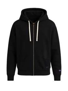 Champion Men Zip-Up Hoodies - Black - View 4