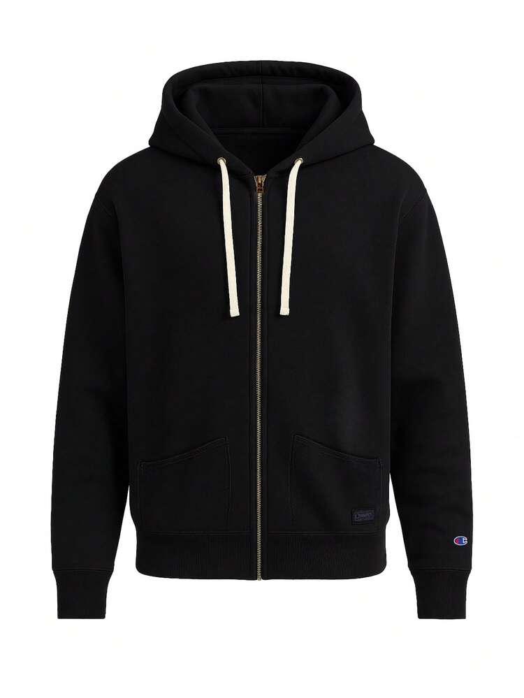 Champion Men Zip-Up Hoodies - Black - View 4