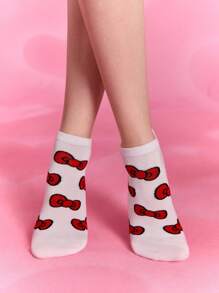 HELLO KITTY AND FRIENDS | SHEIN 5雙女款休閒短襪，柔軟透氣吸濕，時尚可愛多彩，加強趾尖與腳跟，耐穿耐用，適合夏季百搭 - 彩色 - 查看 7