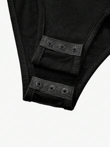 Avenne Body de manga larga con cuello alto estilo Y2K plateado brillante para mujer, elegante y sexy, para otoño/invierno