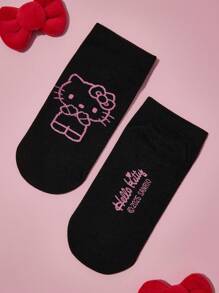 HELLO KITTY AND FRIENDS | SHEIN 5雙女款休閒短襪，柔軟透氣吸濕，時尚可愛多彩，加強趾尖與腳跟，耐穿耐用，適合夏季百搭 - 彩色 - 查看 11
