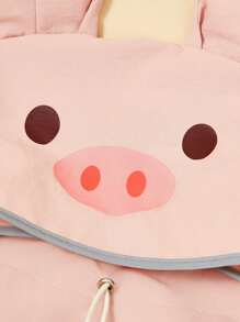 PETSIN 1 pieza Impermeable para mascotas, con forma de cerdo con capucha desmontable y Body completo a prueba de agua para perros - Multicolor - Ver 5