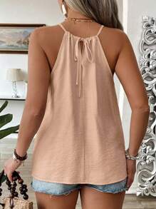 EMERY ROSE Áo hai dây mảnh màu mơ cỡ lớn thời trang rộng rãi, thoải mái, thiết kế dây đeo vai gợi cảm, dành cho những quý cô thanh lịch - Hồng - Xem 2