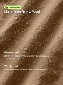 OutZeal 女士运动裤，适合露营、徒步、旅行，防水网眼设计，带侧袋 - 棕色 - 查看 5