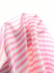 Teen GirlLoose Casual Striped Woven Long Sleeve Shirt With Pockets, Paired With Loose Wide-Leg Pants, Elegant Skinny Pants, Shorts, Or Mini Skirt Fall Winter