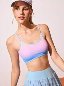 Gameset SHEIN Sport 渐变性感女士网球训练运动文胸 - 彩色 - 查看 3