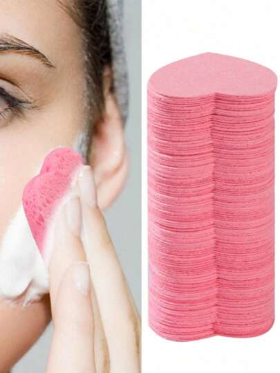 10/30/50/100 件压缩天然纤维素面部海绵套装专业化妆清洁去角质海绵用于面部护理面膜旅行和家庭卸妆