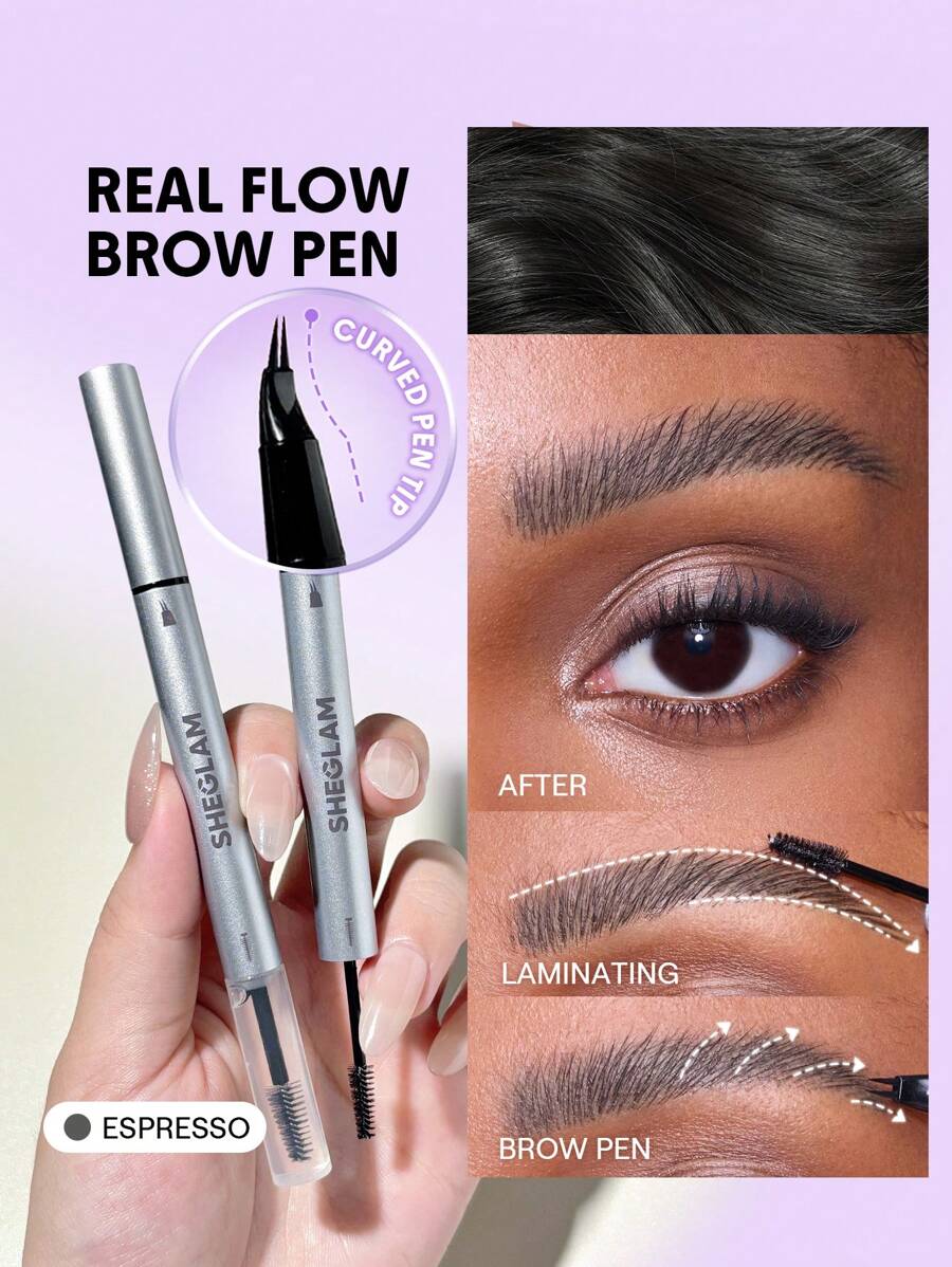 SHEGLAM Real Flow Lápiz laminador para cejas-Espresso Graduación Cumpleaños Vacaciones Verano Otoño Y2k Elegante Moda Mujeres Niñas Marca Maquillaje Cosmético Belleza Fiesta Playa Viaje Camping Aire libre Escuela Campus Excursión Festivales Decoración Regalo Presente Rosa Chica Cosplay Mejor Color Encanto Vibra