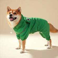 PETSIN 1pc Pet Frog Style Raincoat With Detachable Hood, 4-Leg Fully Covered Waterproof Doggy Rain Coat - Multicolor - View 6