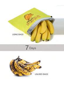 1/3 香蕉储存袋，蔬菜保鲜袋，防熟，香蕉储存保鲜袋，轻便便捷的香蕉袋，番茄和生菜袋，可水洗，耐用，厨房用品，厨房用具，最便宜的物品 - 彩色 - 查看 3