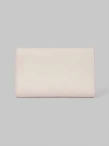 ROMWE Kawaii 可爱粉红蝴蝶和泰迪熊印花紧凑型卡夹 - 粉色 - 查看 2