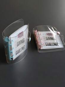 Savings Binder L $1000 Savings Challenge New Reusable Budget Book With Cash Envelopes Frosted Cover Money Organizer For Cash Savings Challenges Notebook Binder Organizer - Multicolor - View 3