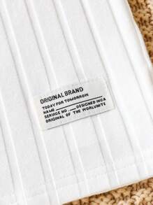 SHEIN 3件套幼儿立领罗纹长袖上衣，黑色、白色、灰色，适合春秋季休闲装、外出、旅行、聚会 - 彩色 - 查看 7