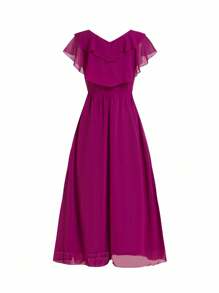 Ellevyn Women's Elegant Long Dress, Fuchsia Pink, New Arrival For Autumn Fall Women Clothes  Homecoming Dress  Modest Dresses For Women Teacher Outfits For Women - Hot Pink - View 12
