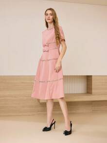 MOTF POINTED TOE BOW DETAIL HIGH HEELS - Black - View 10