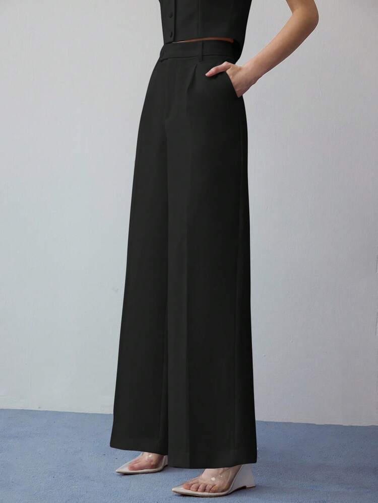 MOTF STUDIO PINTUCK SLANT POCKET SUIT PANTS