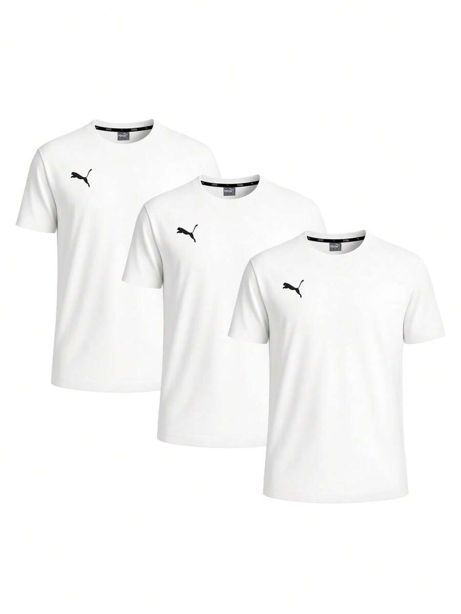 Puma 3 Pack T-Shirts - 白色 - 查看 1