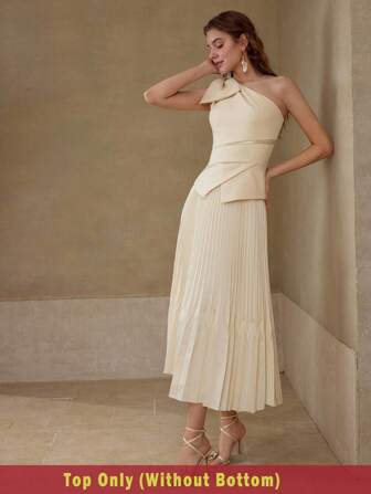 MOTF PREMIUM 单肩蝴蝶结装饰衬衫