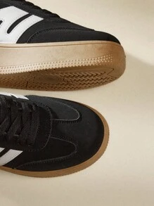 CUCCOO EASI Black Chunky Sneakers 2024 New Fashion Sport Casual Shoes, Thick Sole Women Trainers Back To School