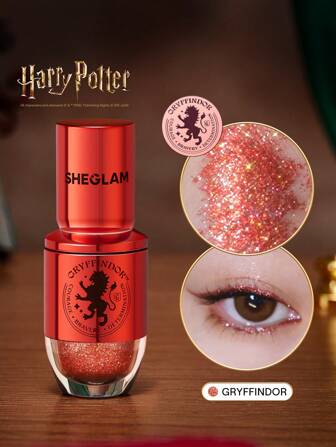 Harry Potter™ X SHEGLAM Ombre à PaupièRes Liquide PailletéE Houses Of -Gryffondor-Multi-Usage-Paillettes Longues Tenues-Haute Pigmentation Paillettes Marque Beauté Visage Maquillage CosméTique Pour Femmes Filles Parfait Pour Hiver IdéAl Pour Y2K ÉLéGant Mode Adapté Pour Anniversaire Cadeau FêTe PrêT Meilleure Couleur