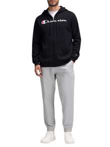 Champion Men Zip-Up Hoodies - Black - View 3