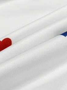 Manfinity Dauomo 男士卫衣上衣，彩色心形满印花图案宽松休闲落肩袖，让你看起来更年轻的小技巧，Ins风，新款男士卫衣，秋季 - 彩色 - 查看 5