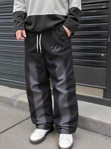 PAVTROS 男士松紧腰抽绳休闲运动裤