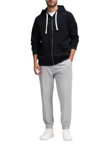 Champion Men Zip-Up Hoodies - Black - View 3