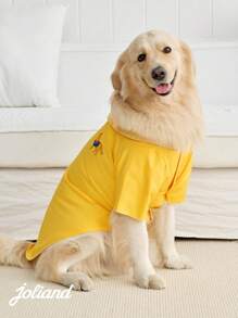 PETSIN 1件姜黄色宠物猫狗通用衬衫