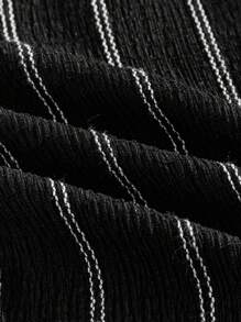 Manfinity EZcore 男士条纹抽绳腰口袋宽松短裤