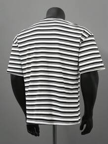 Manfinity Hypemode 男士街头时尚罗纹针织休闲 T 恤适合日常穿着、男朋友/丈夫礼物、周年纪念礼物， - 彩色 - 查看 7