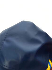 Slaydiva 2025新款初秋冬季休闲街头棒球服日常约会复古学院风标语Logo撞色星形印花藏蓝色PU夹克机车夹克女式夹克Y2K短款上衣夹克80年代女装秋冬女装冬季外套 - 藏蓝色 - 查看 7