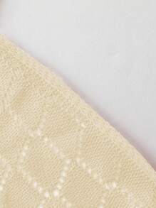 Chiquease 2025 New European & American Style Sexy Hollow-Out Halter Lace-Up Women Knit Top Knitted Sweater Clothes For University