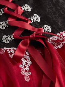 SHEIN Frenchy 女式复古刺绣网眼撞色无袖连衣裙，女式优雅蕾丝拼接十字交叉系带度假连衣裙，女式复古刺绣网眼撞色无袖连衣裙，女式复古 V 领系带腰部连衣裙，女士撞色蕾丝短袖方领系带全身印花甜美荷叶边下摆连衣裙，慕尼黑啤酒节连衣裙，慕尼黑啤酒节连衣裙，慕尼黑啤酒节连衣裙，慕尼黑啤酒节连衣裙，德国连衣裙，传统德国连衣裙，巴伐利亚连衣裙，Dirndl XL