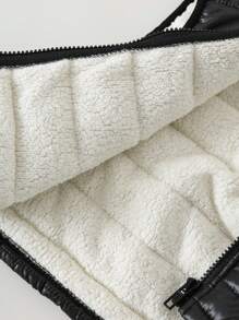 SHEIN 男婴/女婴休闲可爱百搭加厚羽绒背心外套，秋冬季男婴冬季服装 - 彩色 - 查看 2