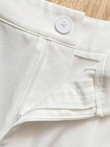 Airaco 女式条纹长袖单排扣衬衫和短裤休闲两件套 - 彩色 - 查看 3