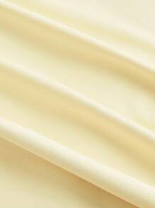 SHEIN MOD Plus Size Pale Yellow 2 Pieces Set, Stand Collar Top & Skirt ,Yellow Skirt Set ,Butter Yellow Set Two Pieces Skirt Set Women Two Pieces Skirt Set Summer Summer Skirt And Top Set,Co Ords Sets Women,Two Pieces Summer Set,Butter Yellow Pastel Yellow Summer Skirt Sets,Christmas, Valentine's Day