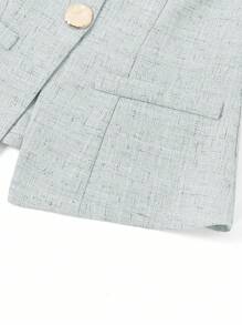 Ellevyn Gilet senza maniche in stile francese con bottoni metallici frontali, camicia adatta per uso durante gli spostamenti
