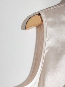 SHEIN Clasi Clasi 女士夏季优雅系带无袖衬衫 - 香檳色 - 查看 6