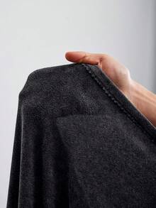 SHEIN CURVE+ 大尺碼休閒秋季衣物 冬季衣物 2026 22W - 黑色 - 查看 8