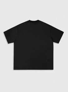 ROMWE MEN Street Life Men's Portrait Graphic Casual Round Neck Short Sleeve T-Shirt